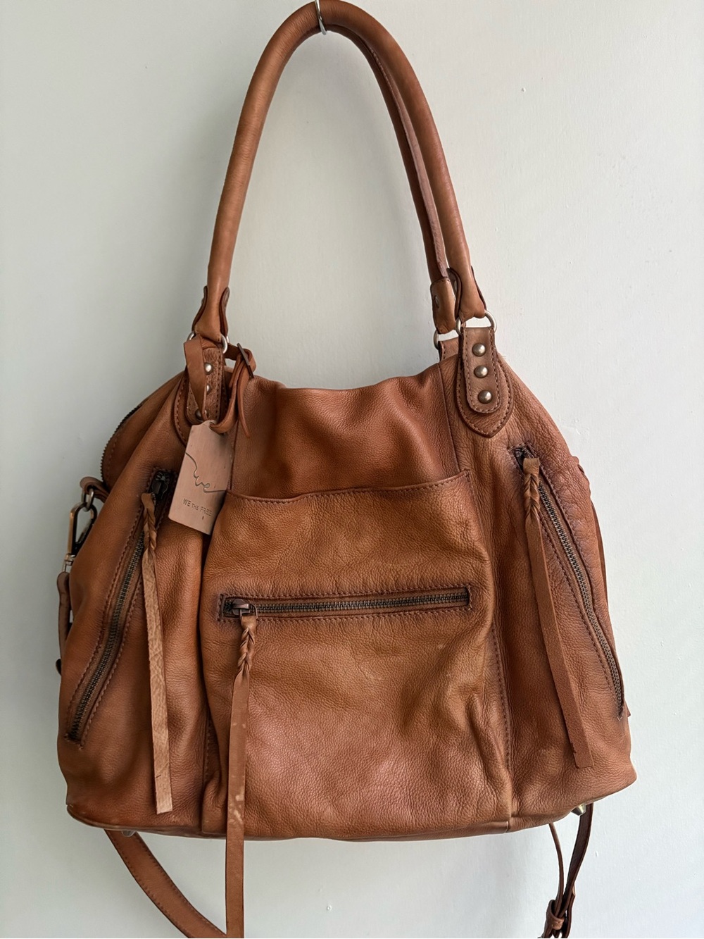 We The Free Large Emerson Tote in Saddle. Has flawsβ€οΈβπ©Ή